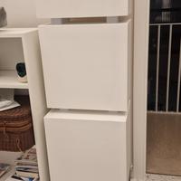 Trittico verticale, porta oggetti in legno