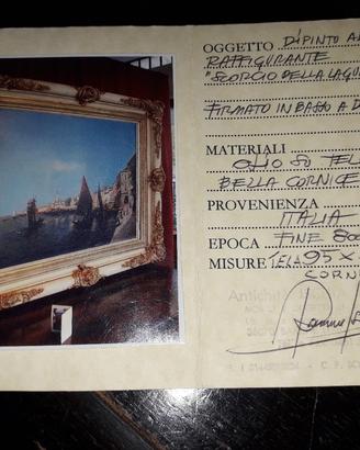 Quadro olio su tela