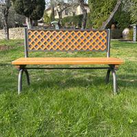 Panca in legno e ferro