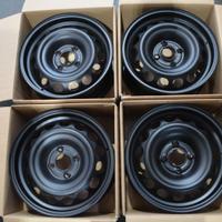 4 cerchi ferro corsa 208 c3 r15 ft5060