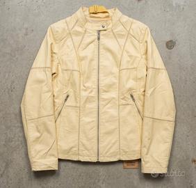 Giacca Vintage  Gialla In Semipelle 💛 Taglia XXL