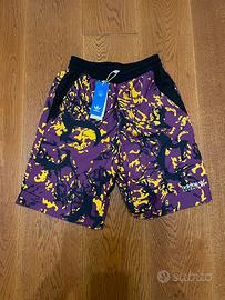 Adidas Shorts Adventure Camo Swim Purple/Yellow XS