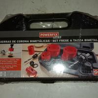 set seghe a tazza bimetallo powerfix