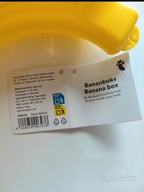 Porta banana in plastica gialo