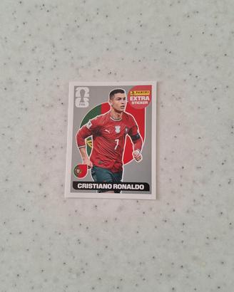 Cristiano Ronaldo Extra Sticker Argento