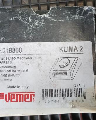 VEMER Klima2 ve018800 termostato meccanico