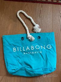 Billaboing Borsa verde con manico in corda