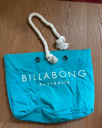 Billaboing Borsa verde con manico in corda