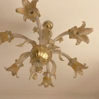 Lampadario artistico in vetro di murano