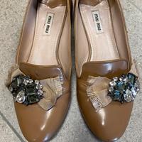 Mocassino MIU MIU beige