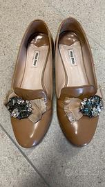 Mocassino MIU MIU beige