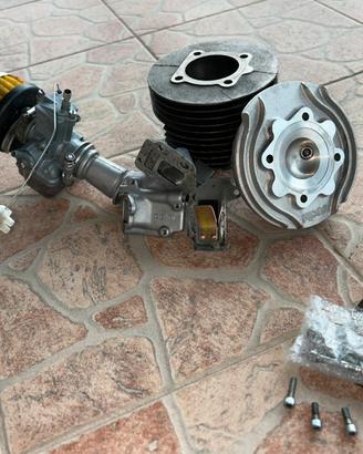 130 polini doppia con collettore e carburatore