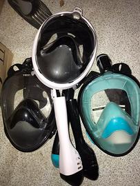 Maschere per snorkeling e immersionii