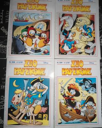 FUMETTI ZIO PAPERONE 203,207,208,209( sfusi )
