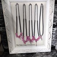 Collezione 5 Collane ''QUARZO ROSA''