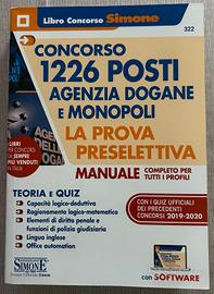 Libro prova preselettiva Agenzia delle Dogane