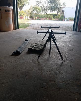 Rod pod e materassino carpfishing 