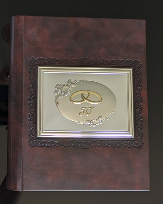 Album porta fotografie per 50º anniversario