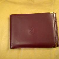 Portafoglio con porta assegni originale cartier