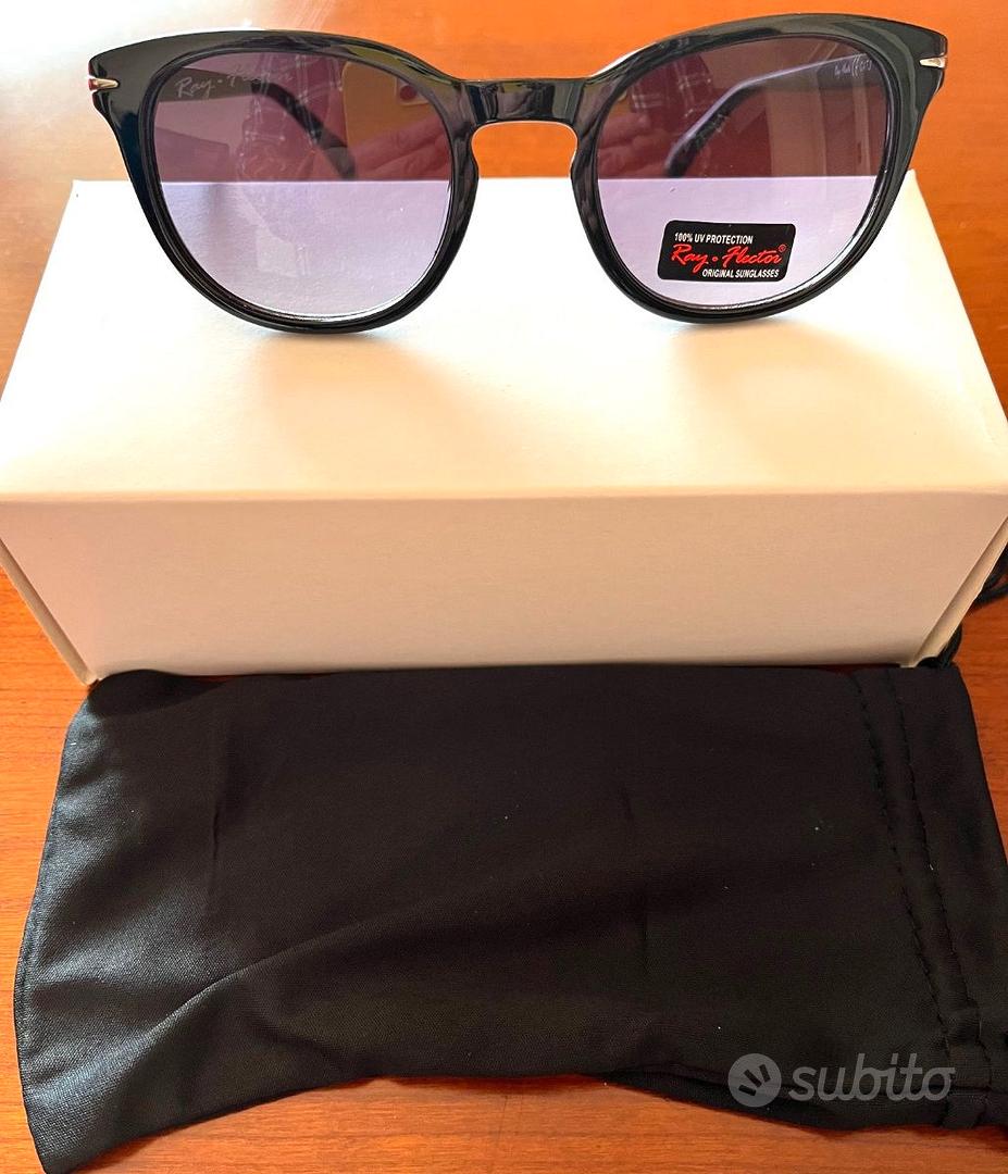 OCCHIALI DA SOLE RAY FLECTOR TOTAL BLACK Nuovi Abbigliamento e Accessori In vendita a Roma