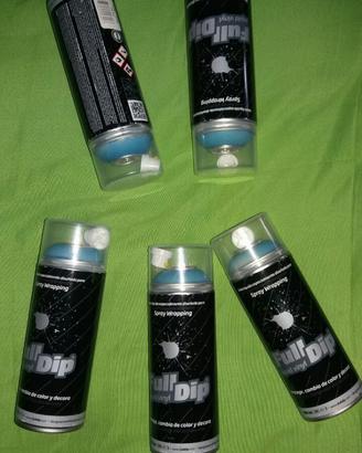 Bombolette spray wrap Azzurro removibile