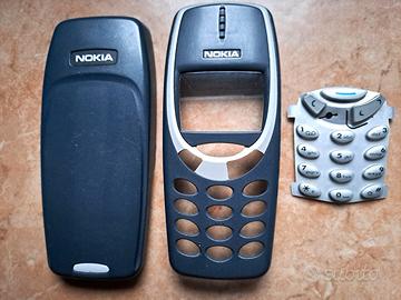 Cover 2 pezzi + tastiera x Nokia 3310/3330 col. bl