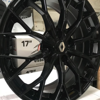 4 cerchi in lega chevrolet aveo kalos nero nuovo