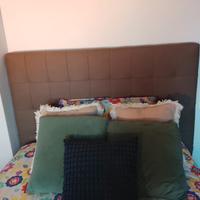 Letto una piazza e mezzo imbottito con contenitore