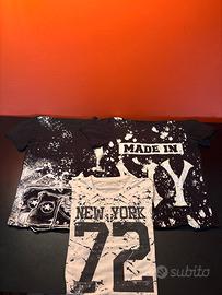 Set 3 t-shirt effetto vernice