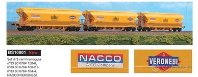 Convoglio 10 carri tramoggia"NACCO VERONESI"