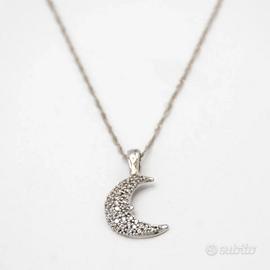 Collana oro bianco 18kt 750 girocollo donna E.2250