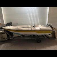 Barca open con motore Mariner e carrello omologato