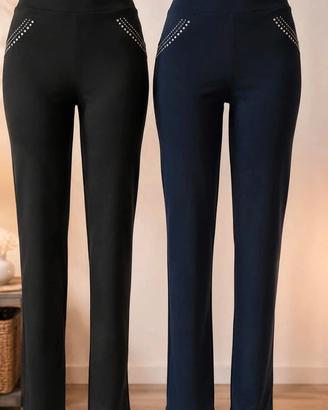 2 leggins donna 