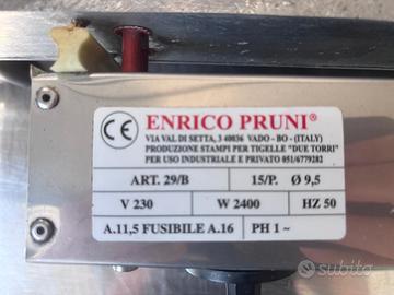 Tigelliera elettrica da 15 posti in alluminio