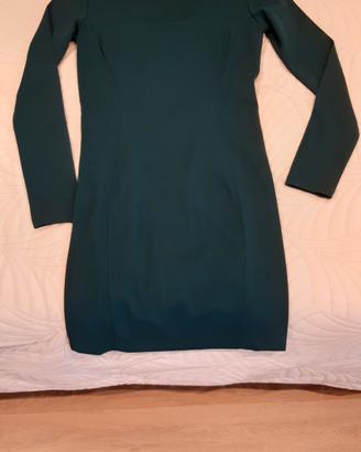 vestito verde bosco