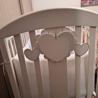 lettino Picci con materasso e corredo completo 