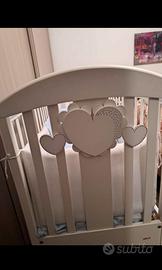 lettino Picci con materasso e corredo completo 