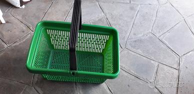 Cestini plastica per la spesa