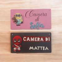 Targhetta nome personalizzata 