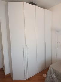 armadio bianco stondato