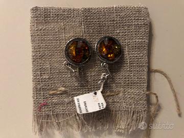 Orecchini in ambra