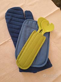 Set cucina guanto presine posate insalata ZUCCHI