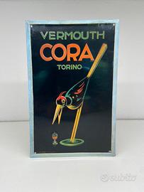 Insegna vintage Cora Vermouth Torino
