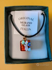 Ciondolo Vetro Murano Originale Italia