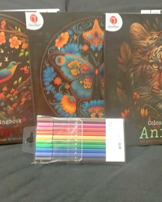 LOTTO DI TRE LIBRI MANDALA DA COLORARE DA 128 PAG.