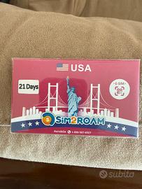 Esim per viaggi Usa per 21 giorni