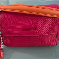 Borsa Desigual tracolla geometrica righe