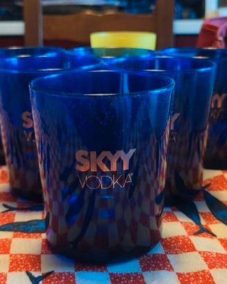 6 bicchieri Chieri sky Vodka short drink 