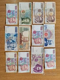 banconote Lire italiane originali 