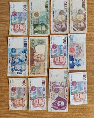 banconote Lire italiane originali 